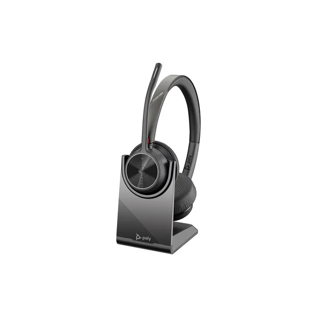 HP Poly Auriculares Poly Voyager 4320 con certificación de Microsoft Teams + adaptador BT700 + Soporte de carga image 7