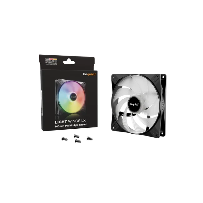 be quiet! LIGHT WINGS LX 140mm PWM high-speed Gabinete de la computadora Ventilador 14 cm Negro 1 pieza(s) image 7