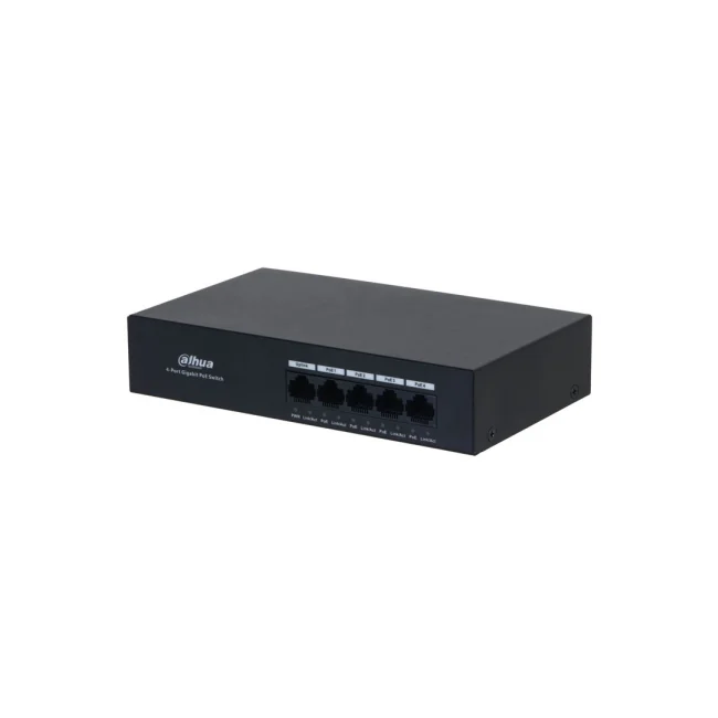 Dahua Technology DH-PFS3005-4GT-36 dispositivo de redes No administrado L2 Gigabit Ethernet (10/100/1000) Energía sobre Ethernet (PoE) Negro