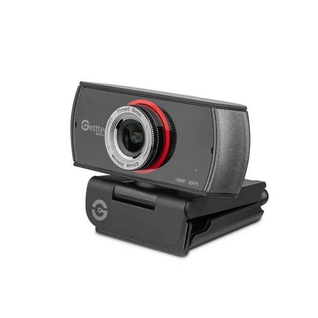 Getttech GPW-FHDMF-G1 cámara web 1920 x 1080 Pixeles USB Negro