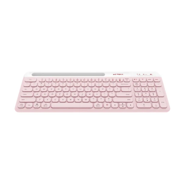 Acteck Creator Virtuos Silk MK720 teclado Ratón incluido Bluetooth Español Rosa, Blanco image 9