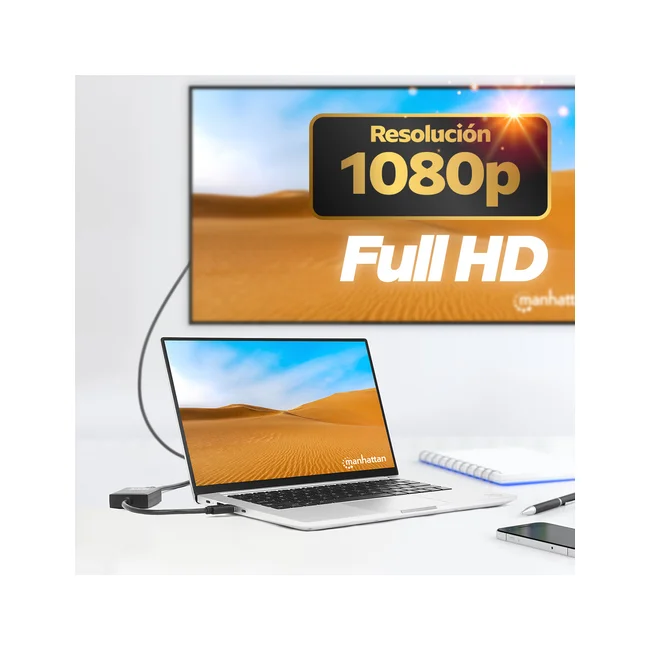 Manhattan Convertidor de USB-A a HDMI 1080p image 9