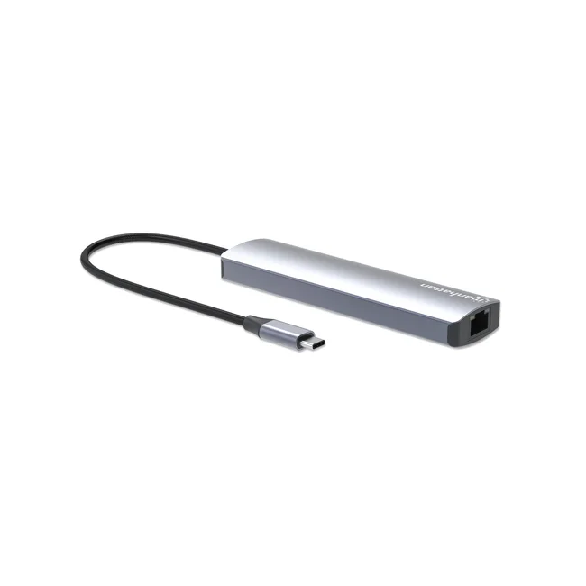 Manhattan Estación Docking USB-C con lector de tarjetas, 7 en 1 image 5