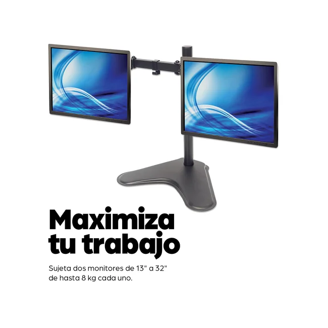 Manhattan Soporte para dos monitores, movimiento con brazos de doble articulación image 9
