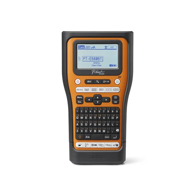 Brother PT-E560BTVP impresora de etiquetas Transferencia térmica 180 x 180 DPI 20 mm/seg Inalámbrico y alámbrico HSE/TZe Bluetooth QWERTY