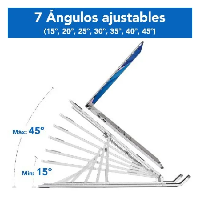 BRobotix 263564 soporte para laptop Soporte para computadora portátil Aluminio image 9