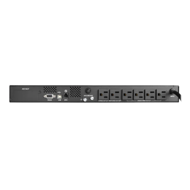Tripp Lite SMART500RT1U UPS Interactivo de 500VA 300W 120V - 6 Tomacorrientes NEMA 5-15R, USB, DB9, Opción de Tarjeta de Red, 1U en Rack o Torre image 5