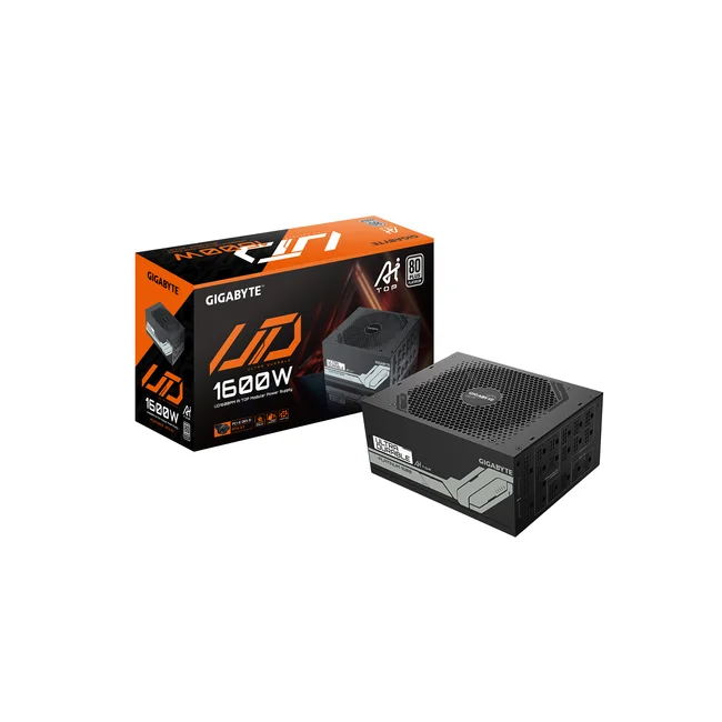 GIGABYTE UD1600PM PG5 AI TOP unidad de fuente de alimentación 1600 W 20+4 pin ATX ATX Negro