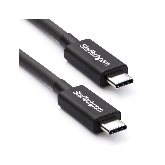 StarTech.com Cable Thunderbolt 3 Pasivo de 2m - 20Gbps - PD 100W - Video 4K - Cable Thunderbolt - Certificado Thunderbolt - Compatible con USB4 / Modo Alt DP - Thunderbolt 4 - USB 3.2 - USB-C