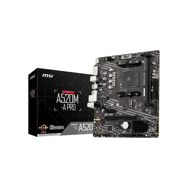 MSI A520M-A PRO placa base AMD A520 Enchufe AM4 Micro ATX image 3