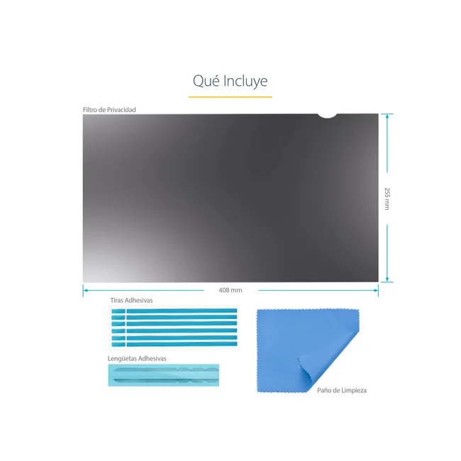 StarTech.com Filtro de Privacidad para Monitor de 19 Pulgadas - Pantalla de Privacidad para Reducir Luz Azul de Pantalla Ancha 16:10 - Mate/Brillante - Ángulo +/-30 Grados image 19