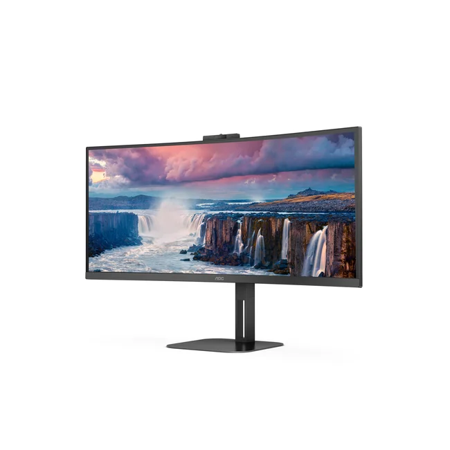 AOC V5 CU34V5CW monitor de computadora 86.4 cm (34") 3440 x 1440 Pixeles Wide Quad HD LED Negro image 7