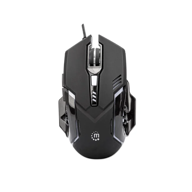 Manhattan Ratón óptico LED para juegos con cable image 10