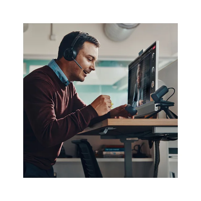 HP Poly Auriculares USB-C-C Poly Voyager Focus 2 con certificación para Microsoft Teams + adaptador USB-C/A + soporte de carga image 13