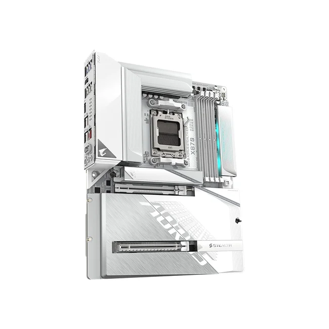 GIGABYTE X870 AORUS STEALTH ICE AMD X870 Enchufe AM5 ATX image 6