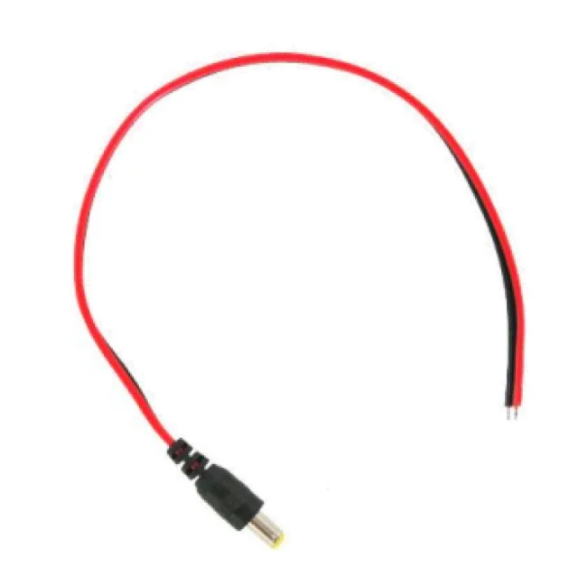 Meriva Technology PIGTAIL C-MACHO conector 2.1 x 5.5 mm DC Power Negro, Rojo image 3