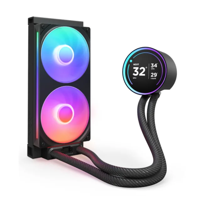NZXT Kraken Elite 240 RGB Procesador Refrigerador de líquidos todo en uno 12 cm Negro 1 pieza(s) image 3