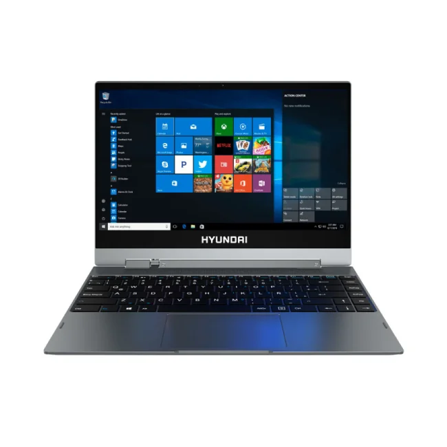 Hyundai HyFlip Plus 14.1 Híbrido (2-en-1) 35.8 cm (14.1") Pantalla táctil Full HD Windows 10 Home Gris