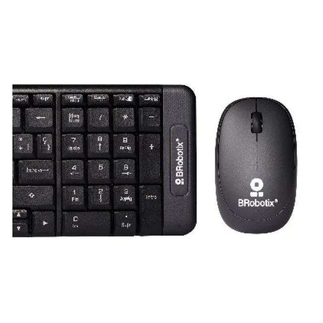 BRobotix 6000618 teclado Ratón incluido RF inalámbrico QWERTY Español Negro image 7