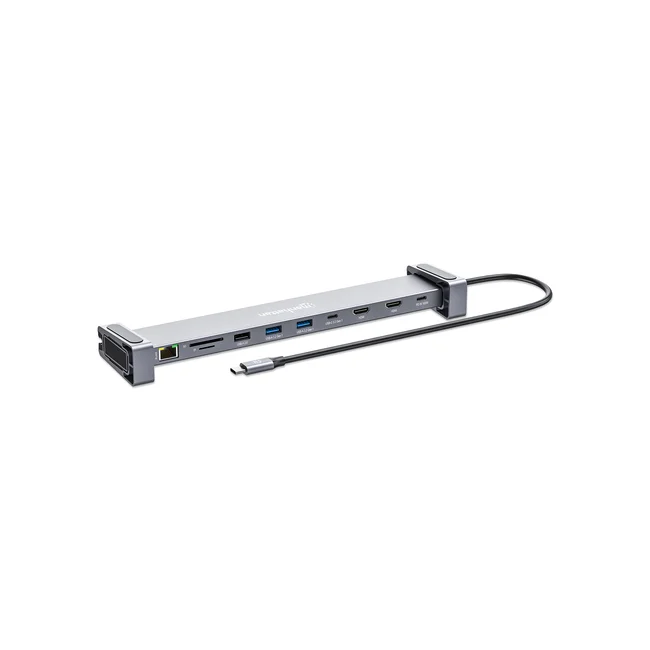 Manhattan 190398 base para laptop o replicador de puertos Alámbrico USB 3.2 Gen 1 (3.1 Gen 1) Type-C Gris image 4