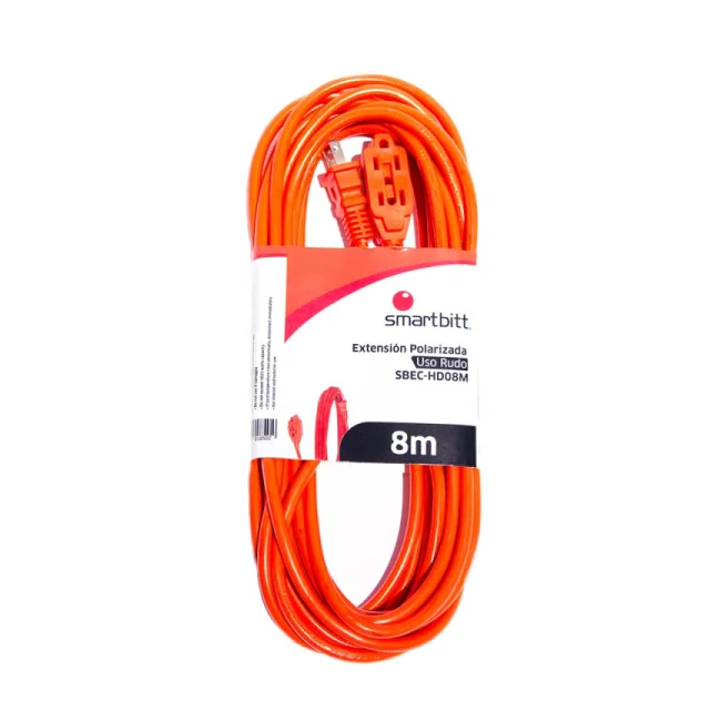 Smartbitt SBEC-HD08M extensión de corriente 8 m 3 salidas AC Interior Naranja image 3