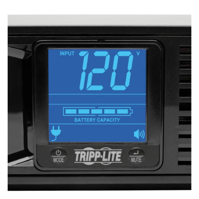 Tripp Lite SMART1500LCD UPS de línea interactiva Smart LCD 1500VA 900W 120V - 8 Tomas de corriente, USB, DB9, 2U Rack/Torre image 8