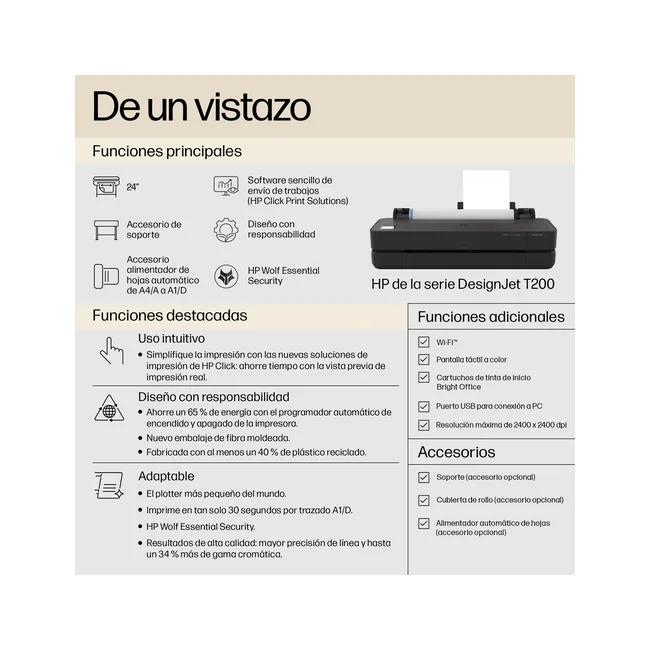 HP Designjet Impresora T230 de 24" image 6