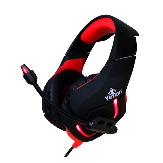 Yeyian YDW-33402 audífono y auriculare Auriculares Alámbrico Diadema Juego Negro, Rojo