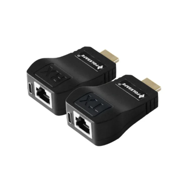 FOLKSAFE FS-HD2000E extensor de audio/video Transmisor y receptor AV Negro image 3