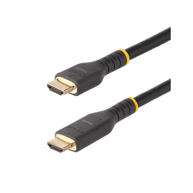 StarTech.com Cable de 10m HDMI Activo - HDMI 2.0 4K 60Hz UHD - Cable de Servicio Pesado - Resistente - con Fibra de Aramida - Cable HDMI de Alta Velocidad con Ethernet