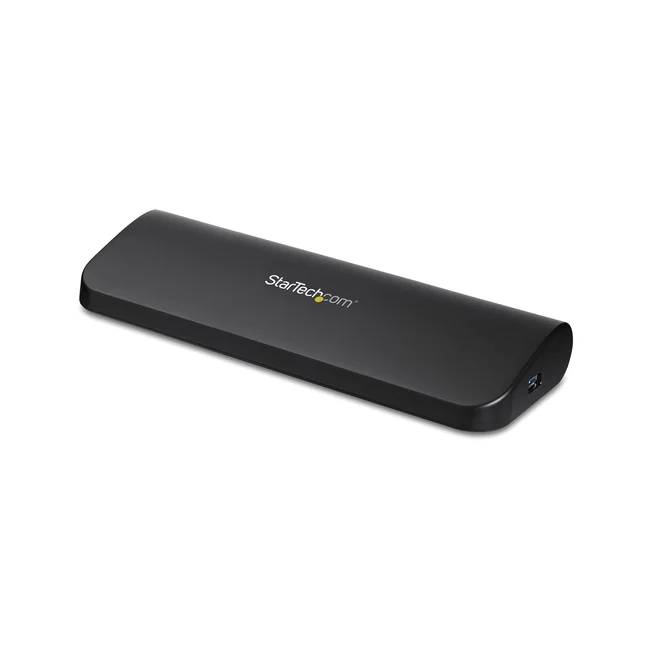 StarTech.com Docking Station USB 3.0 de 2 Monitores para Laptop - HDMI/DVI/VGA - Hub 3x USB-A - GbE - Audio - Replicador de Puertos Universal USB-A - Win/macOS/ChromeOS - TAA