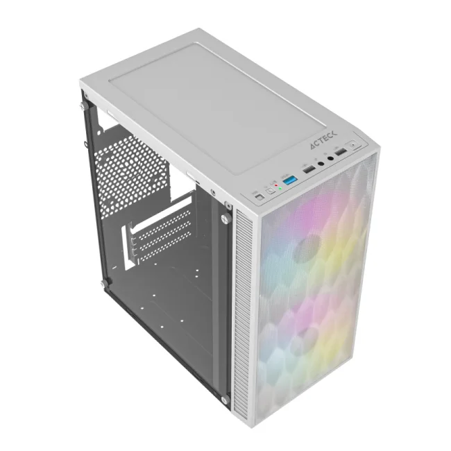 Acteck Torre Fuji GC470 Mini Tower Blanco 500 W image 4