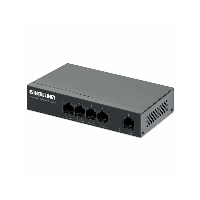 Intellinet 561792 dispositivo de redes Gigabit Ethernet (10/100/1000) Energía sobre Ethernet (PoE) Negro