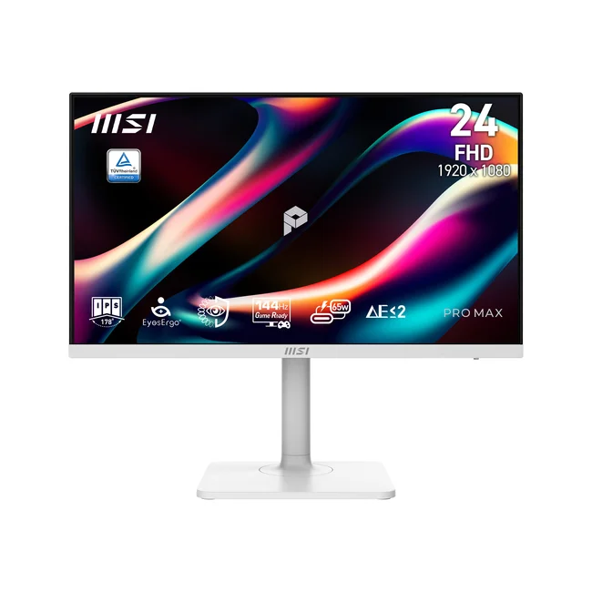 MSI PRO MAX 241PHW E14 monitor de computadora 60.5 cm (23.8") 1920 x 1080 Pixeles Full HD LCD Blanco