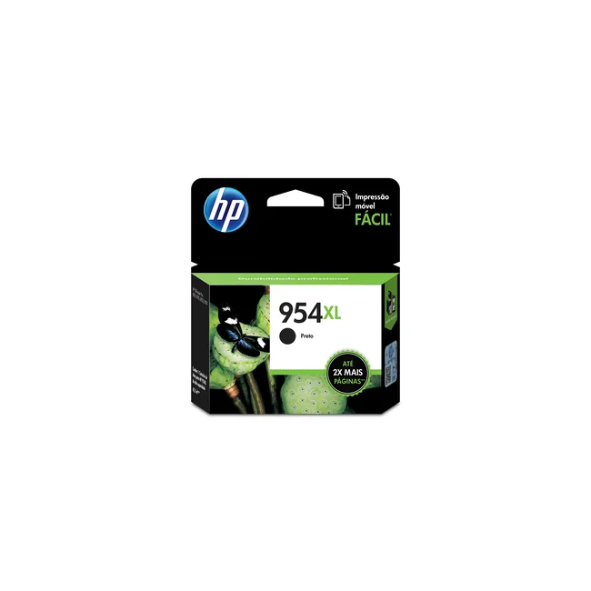 HP Cartucho original de tinta negra de alto rendimiento 954XL