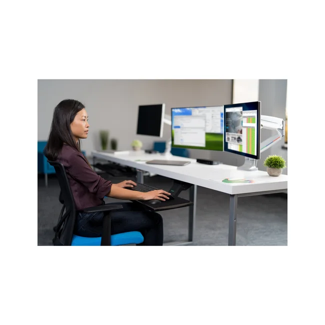 Kensington Brazo SmartFit® de altura ajustable con controles de un solo toque para dos monitores image 16