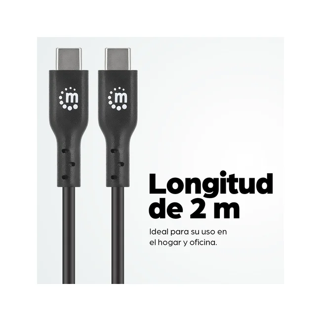 Manhattan 354875 cable USB USB 2.0 2 m USB C 0.48 Gbit/s Negro image 12