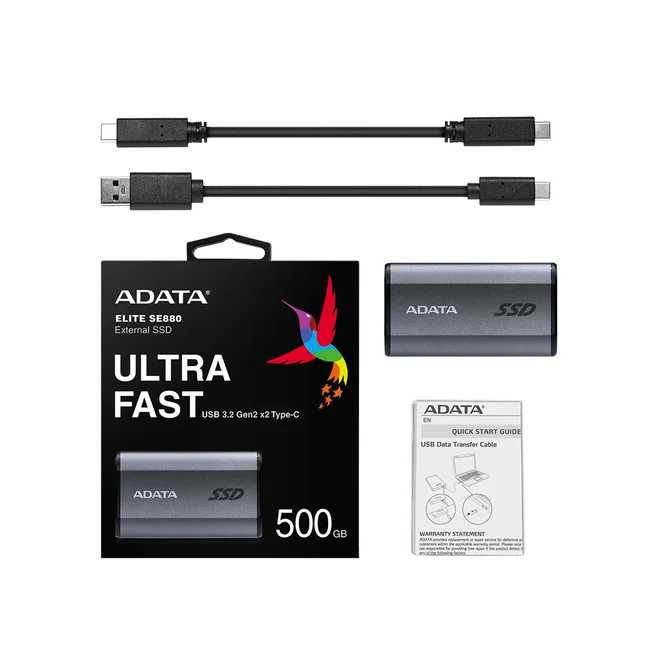 ADATA SE880 500 GB USB Tipo C 3.2 Gen 2 (3.1 Gen 2) Wifi Gris image 8