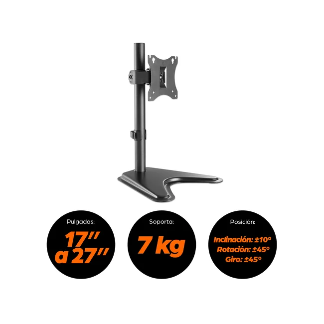 Manhattan 462037 soporte para pantalla plana 68.6 cm (27") Escritorio Negro image 10