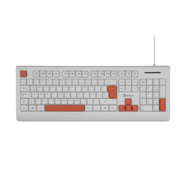 Getttech GGK-ESMWR-02-WH teclado Universal USB Blanco