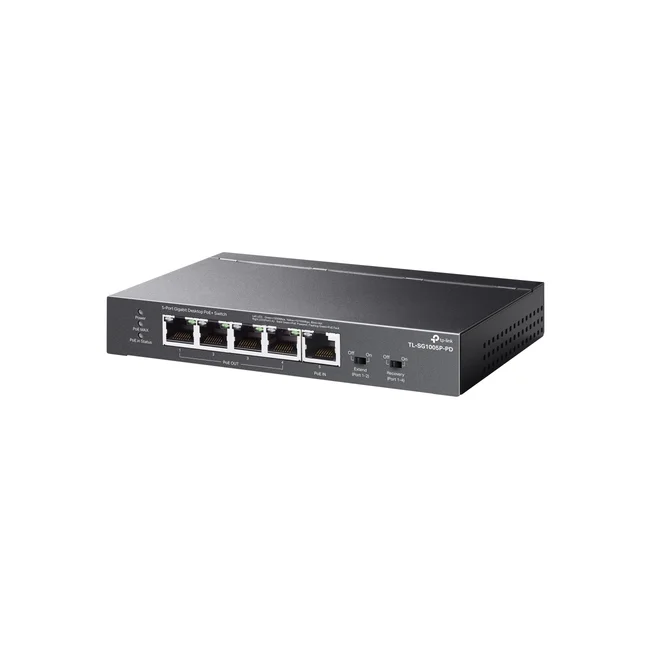 TP-Link TL-SG1005P-PD dispositivo de redes Gigabit Ethernet (10/100/1000) Energía sobre Ethernet (PoE) Negro image 9