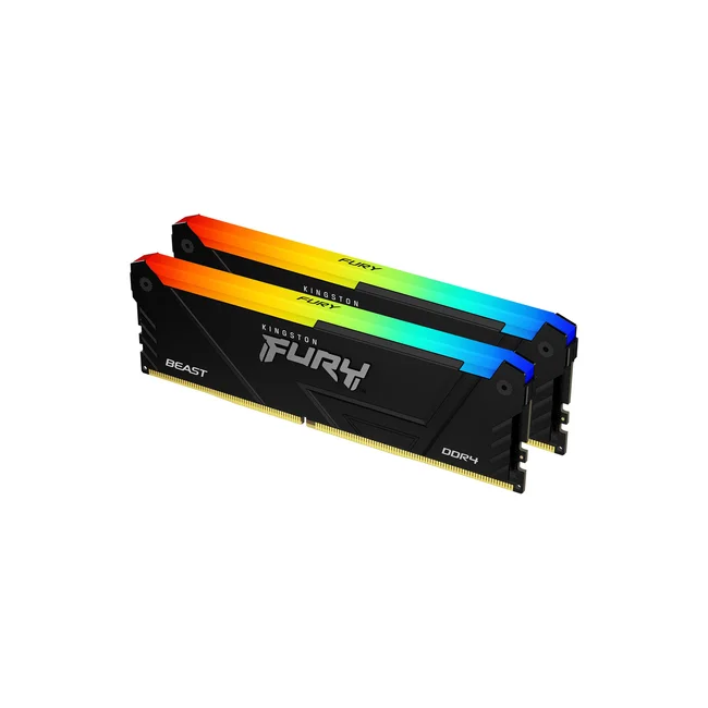 Kingston Technology FURY Beast RGB módulo de memoria 16 GB 2 x 8 GB DDR4 3600 MT/s 288-pin DIMM