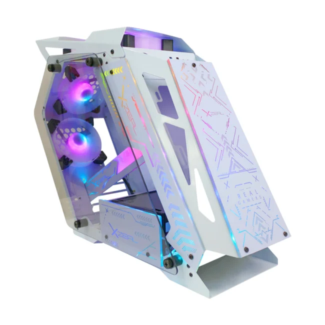 XZEAL XZGAIRRGBW gabinete de computadora Escritorio Blanco image 3
