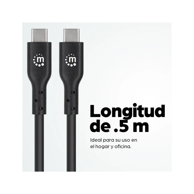 Manhattan 354868 cable USB USB 2.0 0.5 m USB C 0.48 Gbit/s Negro image 7