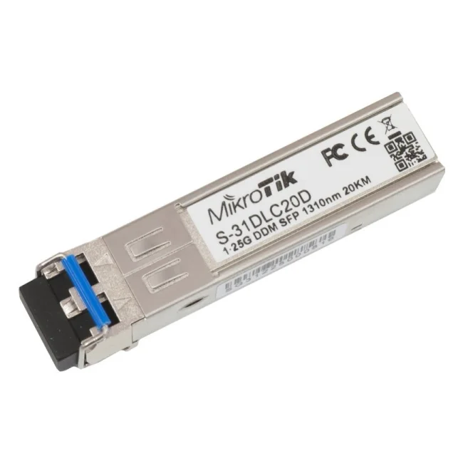 Mikrotik S-31DLC20D módulo de red del transceptor 1250 Mbit/s SFP 1310 nm