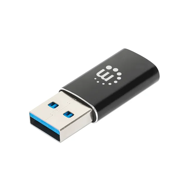 Manhattan 153980 cambiadores de género de cables USB A USB C Negro image 10