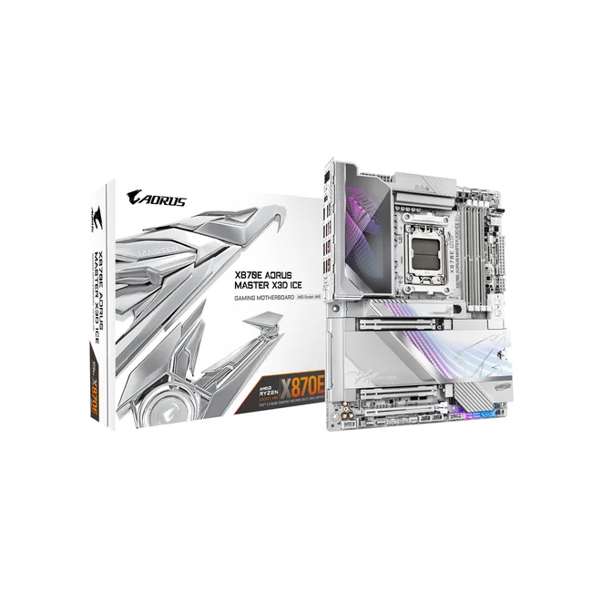 GIGABYTE X870E AORUS MASTER X3D ICE AMD X870E Enchufe AM5 ATX image 2