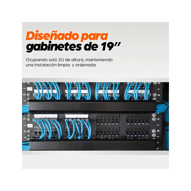 Intellinet Organizador Horizontal 19", 2U, (Plástico) image 12