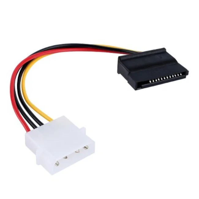 BRobotix 102242 cable SATA 0.15 m SATA 15 puntas Molex (4 puntas) Negro, Rojo, Amarillo image 4