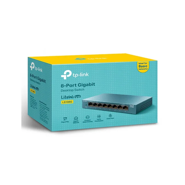 TP-Link LS108G dispositivo de redes No administrado Gigabit Ethernet (10/100/1000) Azul image 13